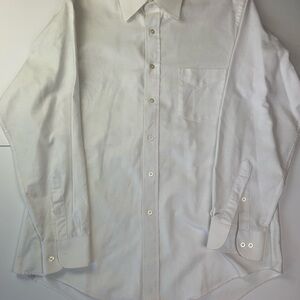 Classic White Men's Dress Shirt
